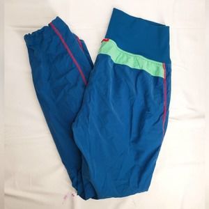 Marmot elastic waist pull on hiking travel pants blue L